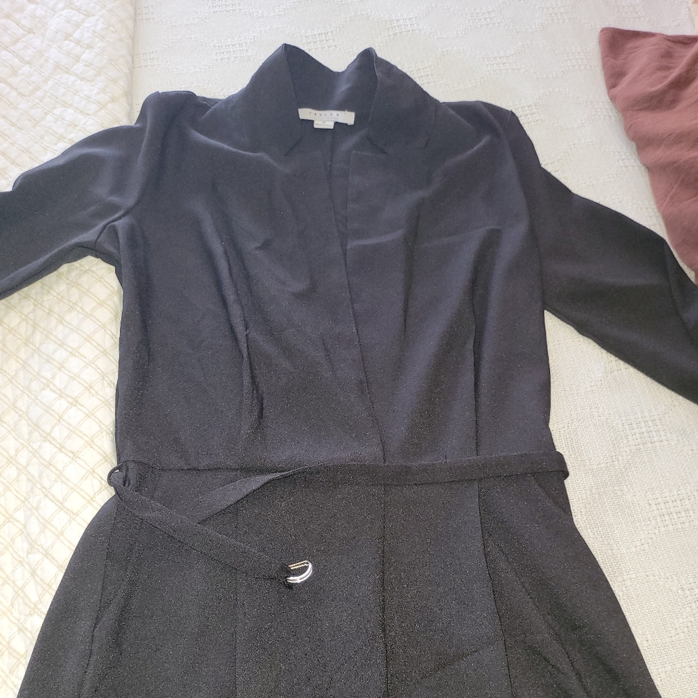 Black romper with belt